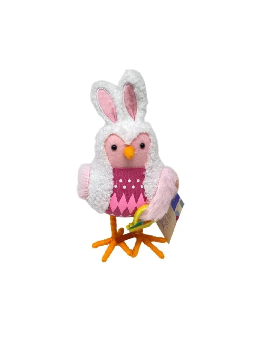 Featherly Friends™ 'Skipster' Easter Bunny Bird With Basket Spritz™ 2026 Decor